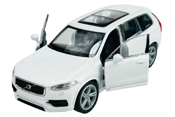 Oyuncak Metal Model Araba 1/36 Çek Bırak Beyaz Volvo XC90 ürün görseli 1