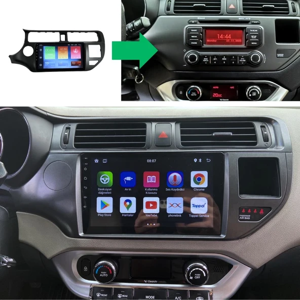 Kia Rio Android Multimedya Sistemi 2-32 Myway (2012-2015) ürün görseli 1