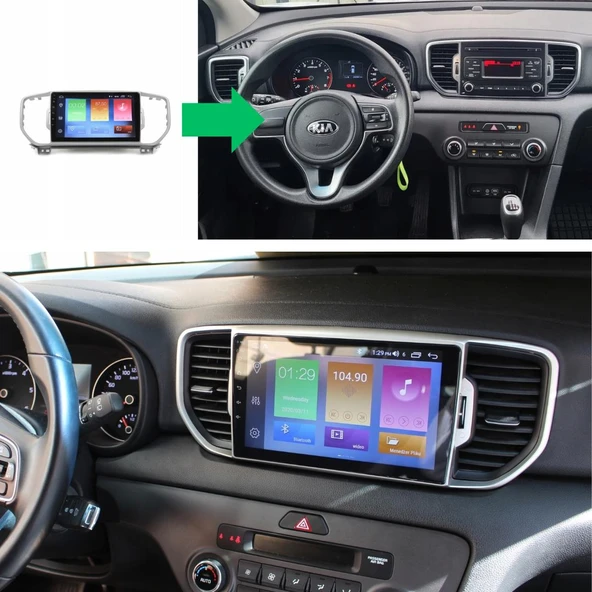Kia Sportage Android Multimedya Sistemi 2-32 Myway (2016-2018) ürün görseli 1