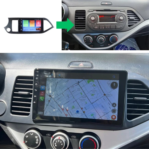 Kia Picanto Android Multimedya Sistemi 2-32 Myway (2011-2016) ürün görseli 1