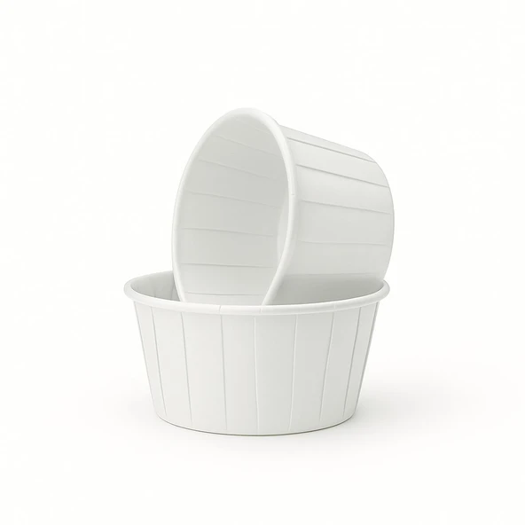 Muffin Kek Kapsül Beyaz 50 Adet ürün görseli 1