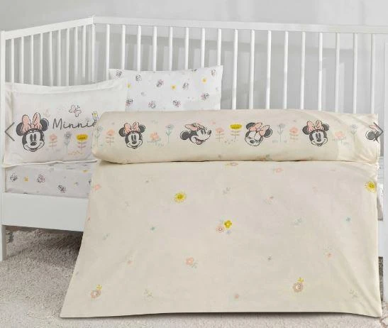 Taç Lisanslı Disney Minnie Mouse Dream Baby Pamuk Bebek Nevresim Takımı ürün görseli 1