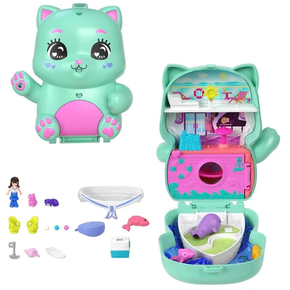 Polly Pocket ve Maceraları Kompakt Oyun Seti JFG56 JCR37 ürün görseli 1