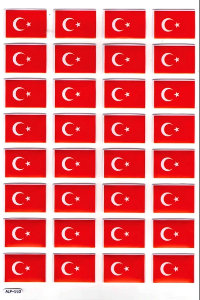 Sticker Kabartmalı A4 Boyutunda Stiker Defter, Planlayıcı Etiket-(lim560) - Türk Bayrağı ürün görseli 1