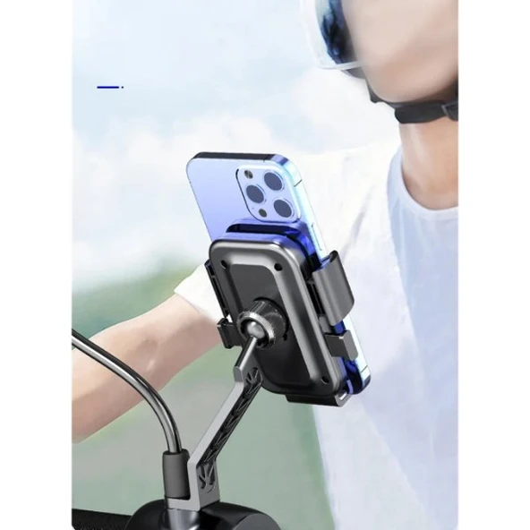 360° Dikiz Aynası Bisiklet Motosiklet Telefon Tutucu ürün görseli 1
