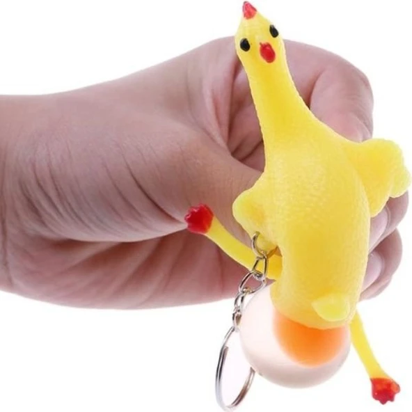 Squishy Yumurtlayan Tavuk Anahtarlık ürün görseli 1