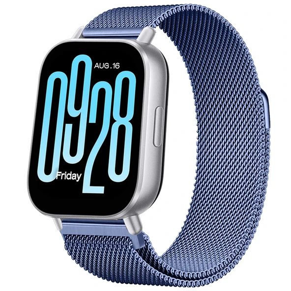Redmi Watch 5 Active Redmi 5 Lite Uyumlu Kordon Manyetik Milanese Loop Metal Kordon  Lacivert ürün görseli 1