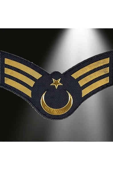 Jandarma Asayiş Astsubay Kıdemli Çavuş 3d Rütbesi, Bir Çift Cırtlı,Standart Ölçü,Ultra Kaliteli ürün görseli 1