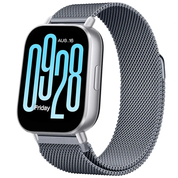 Redmi Watch 5 Active Redmi 5 Lite Uyumlu Kordon Manyetik Milanese Loop Metal Kordon  Koyu Gri ürün görseli 1