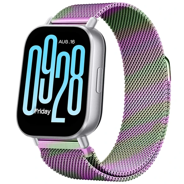 Redmi Watch 5 Active Redmi 5 Lite Uyumlu Kordon Manyetik Milanese Loop Metal Kordon  Rainbow ürün görseli 1