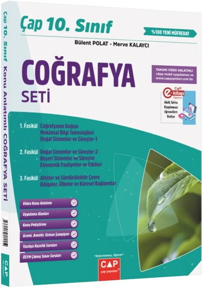 Çap Yayınları 10. Sınıf Coğrafya Seti ürün görseli 1