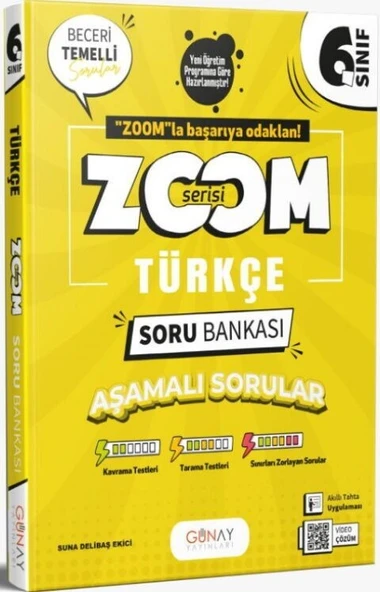 6. Sınıf Türkçe Yeni Zoom Soru Bankası Günay Yayınları ürün görseli 1