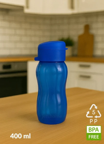 BPA Free 400 ml Su Şişesi – Kokusuz, Akıtmaz, PP-5 Suluk, Spor ve Okul Kullanımı ürün görseli 1