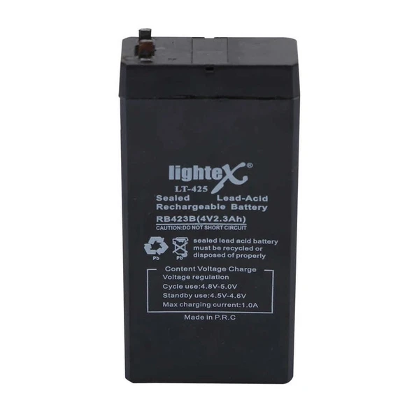 Lightex Lt-425 4v 2.3ah Işıldak Fener Aküsü ürün görseli 1