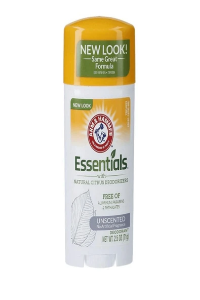 Arm Hammer Essentials Unscented Deodorant 71 gr 033200197928 - Resim 2
