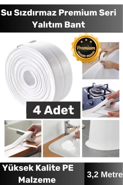 Özel Seri Premium Su Geçirmez Sızdırmaz Lavabo Küvet Yağ Nem Küf Önleyici 3.2m 4 Adet İzolasyon Bant ürün görseli 1
