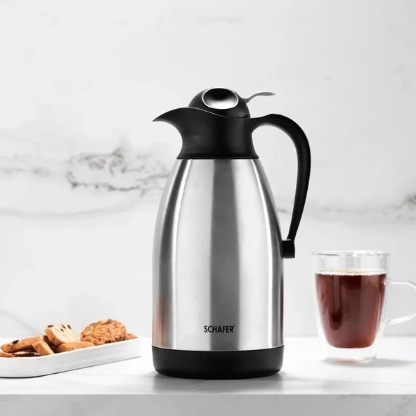 Schafer Kitchenhouse Hero Termos 2,5 Lt-Inox ürün görseli 1