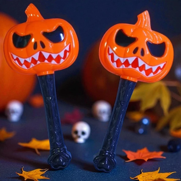 3 ADET BAL KABAĞI IŞIKLI ÇUBUK HALLOWEN LED LİGHT DECOR STİCK 23 CM CADILAR BAYRAMI LED IŞIKLI ÇUBUK ürün görseli 1