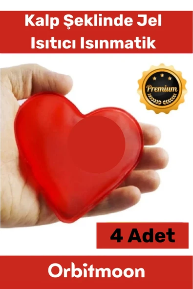 Özel Üretim Yeni Seri Kalp Şeklinde Jel Isıtıcı Pratik El Isıtıcısı Isınmatik Cep Sobası 4'lü Set ürün görseli 1