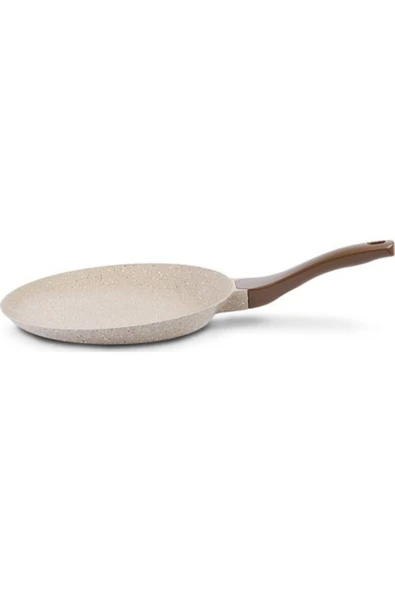 ThermoAD Granit Döküm Krep Tavası - 26cm - Vizon ürün görseli 1