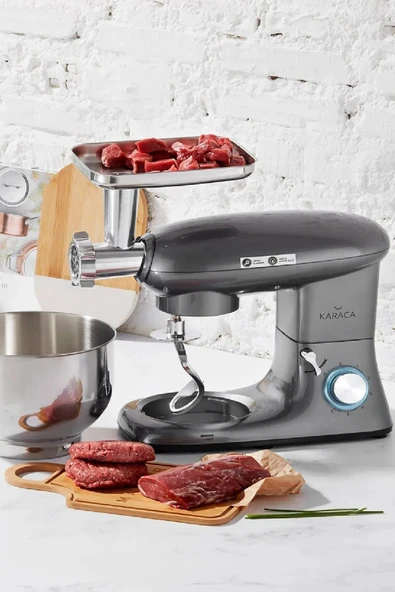 Karaca Multichef Stand Mikser Mutfak Şefi 1900W 5,5L Kıyma Çekme/Sucuk-Sosis/İçli Köfte Aparatlı ürün görseli 1