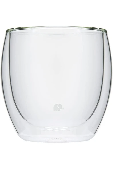 Jumbo Glory Double Wall Çift Cidarlı 2'li Oval Bardak - 250 ml - Resim 2