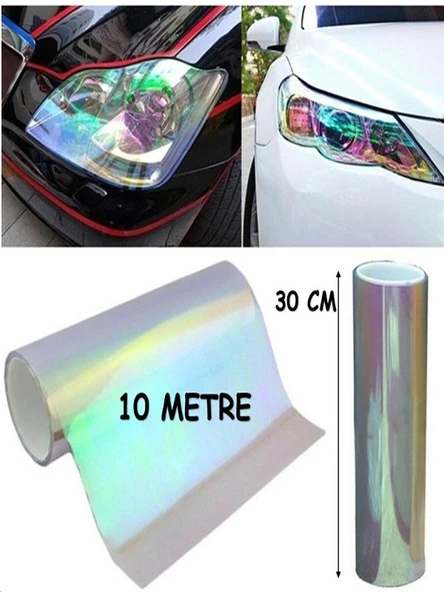 Far Stop Filmi Far Folyosu Bukalemun Renk Far Çizik Koruma Folyosu 30 Cm X 10 Metre ürün görseli 1