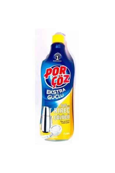 Porçöz Por Çöz Pas Ve Kireç Çözücü 1 Lt X 4 Adet ürün görseli 1
