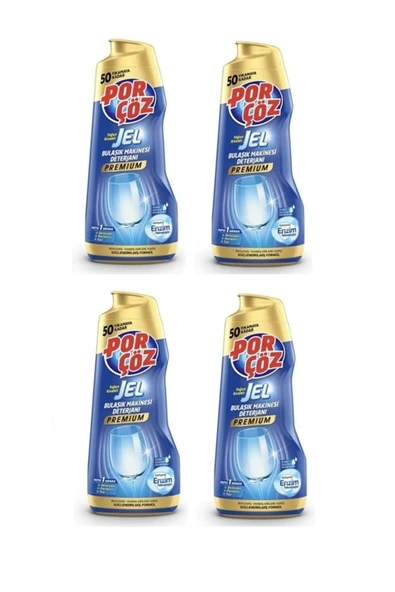 Porçöz Premıum Porçöz Bulaşık Makine Deterjanı Yoğun Kıvamlı Jel 900 ml X 4 Adet ürün görseli 1