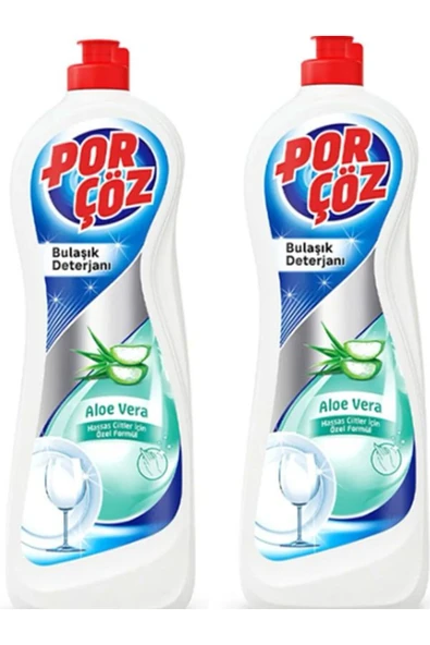 Porçöz PORÇÖZ Elde Bulaşık Deterjanı Aloevera 675 Ml X 2 ADET ürün görseli 1