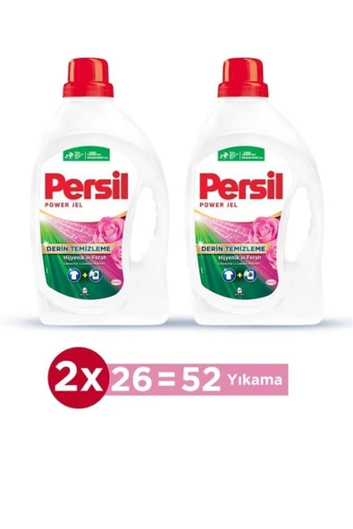 Persil Jel Gülün Büyüsü Sıvı Çamaşır Deterjanı 52 Yıkama 2x 1690ml ürün görseli 1