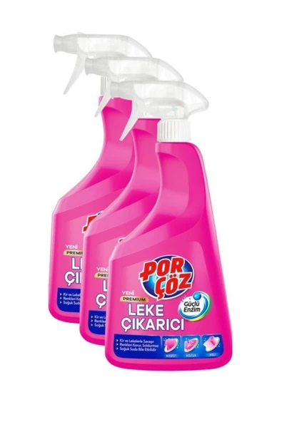 Porçöz Leke Çıkarıcı Sprey 750 ml X 3 Adet ürün görseli 1