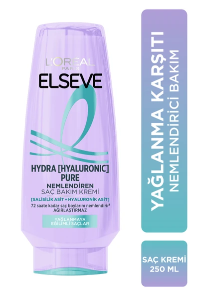 ELSEVE Hydra [hyaluronic] Pure Salisilik Asit Içeren Yağlanma Karşıtı Nemlendirici Saç Kremi 250ml ürün görseli 1