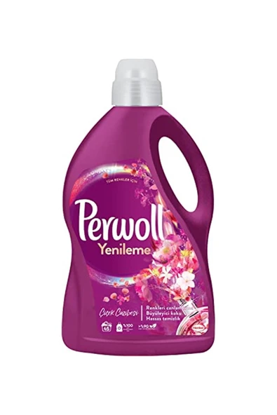 Perwoll Yenileme Çiçek Cazibesi Renkliler Için 45 Yıkama Sıvı Çamaşır Deterjanı (1 X 2700 Ml) ürün görseli 1