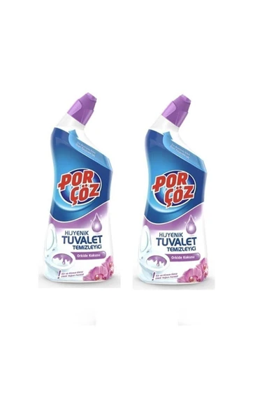 Porçöz Ekstra Güçlü Hijyenik Tuvalet Temizleyici Orkide Kokusu 750 ml X 2 Adet ürün görseli 1