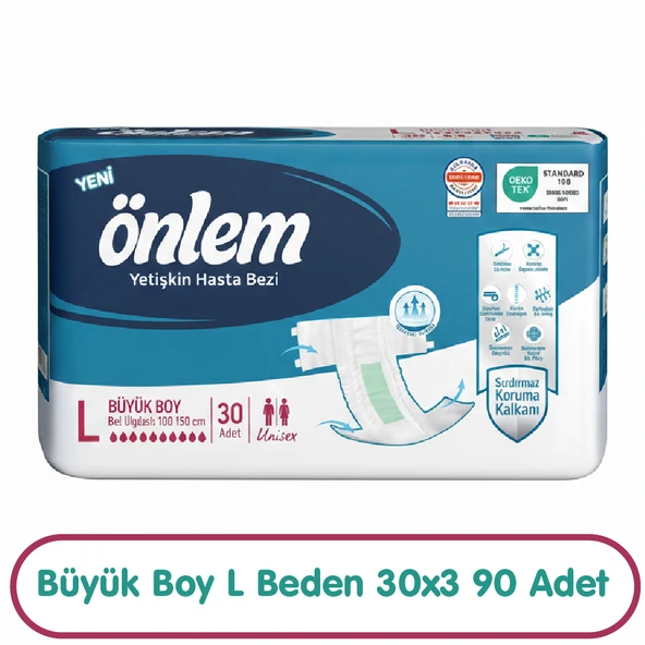 Önlem Hasta Bezi L Beden 30x3 90 Adet ürün görseli 1