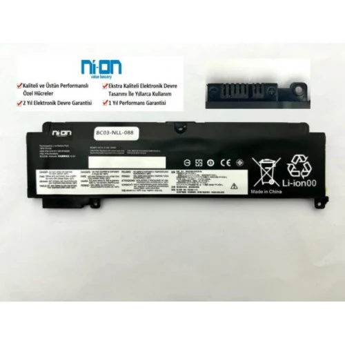Nion Lenovo 01AV405 01AV407 uyumlu Notebook Batarya - Pil ürün görseli 1