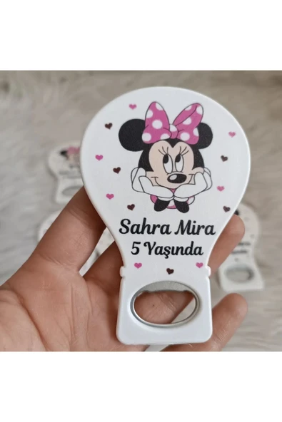 Doğrukan Hediyelik Mickey Minnie Mouselu Balon Açacak Magnet Yenidoğan Doğum Günü Mevlüt Hediyelik(25 Adet) ürün görseli 1