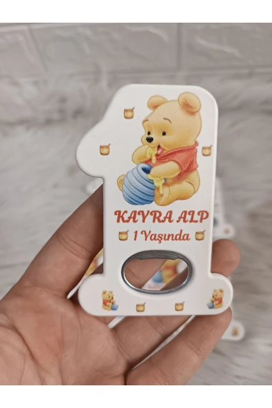 Doğrukan Hediyelik Winnie the Pooh 1 açacak yenidoğan doğum günü mevlüt magnet hediyelik 10 adet ürün görseli 1