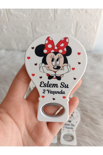 Doğrukan Hediyelik 50 adet kız Mickey mouse konsept balon açacak magnet yenidoğan doğum günü mevlüt hediyelikler ürün görseli 1