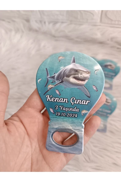 Doğrukan Hediyelik 25 adet köpekbalık deniz konsept balon açacak yenidoğan doğum günü mevlüt magnet hediyelik ürün görseli 1