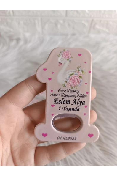 Doğrukan Hediyelik 25 adet Kuğulu 1 rakam doğum günü açacak yenidoğan doğum günü mevlüt hediyelik ürün görseli 1