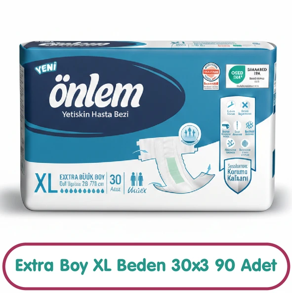 Önlem Hasta Bezi Xl Beden 30x3 90 Adet ürün görseli 1