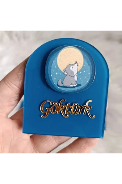 Doğrukan Hediyelik Yavru Kurt Figürlü Pencere Pleksi Yenidoğan Doğum Günü Mevlüt Hediyelik (10 adet) ürün görseli 1