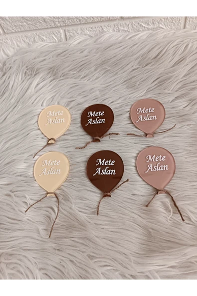 Doğrukan Hediyelik 10 adet uçan balon pleksi magnet yenidoğan doğum günü mevlüt magnet hediyelik ürün görseli 1