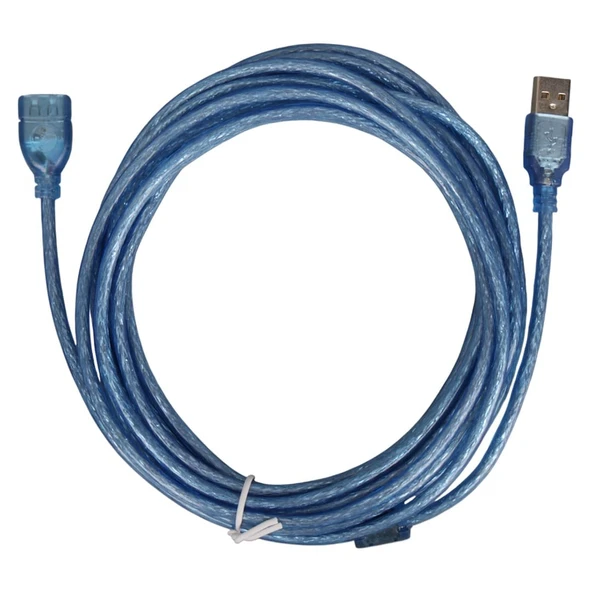 Powermaster 5 Metre Şeffaf USB Uzatma Kablosu ürün görseli 1