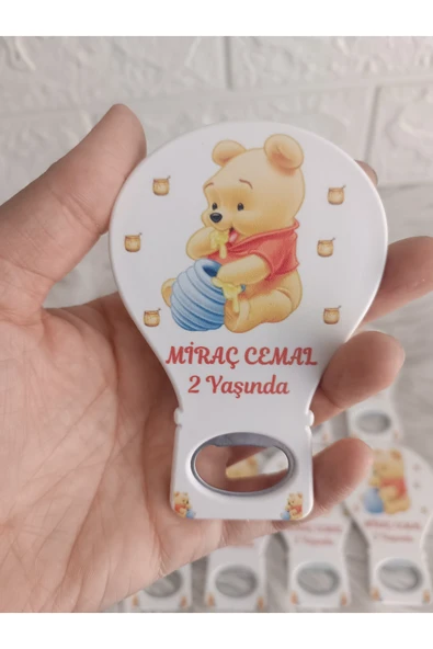 Doğrukan Hediyelik 25 adet winnie the pooh konsept balon açacak mgnet doğum günü mevlüt hediyelikleri ürün görseli 1