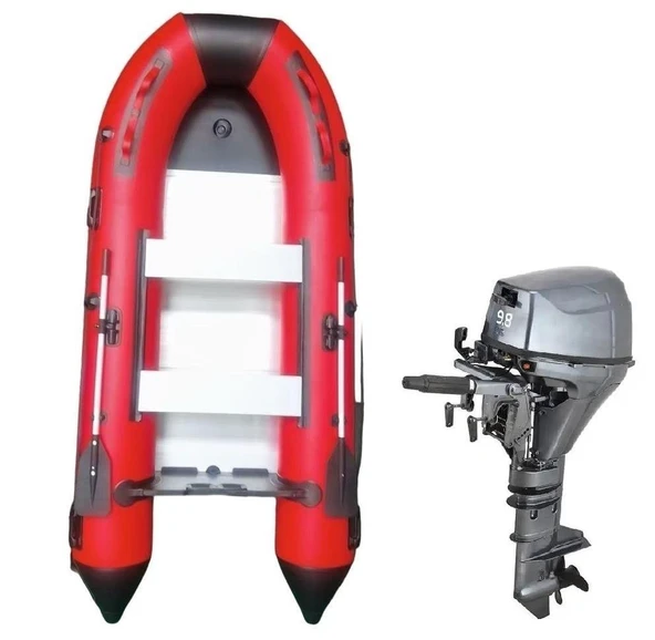 Tomking TK098 Motor Ve TK-RIB-380 Alüminyum Tabanlı Şişme Bot Seti ürün görseli 1