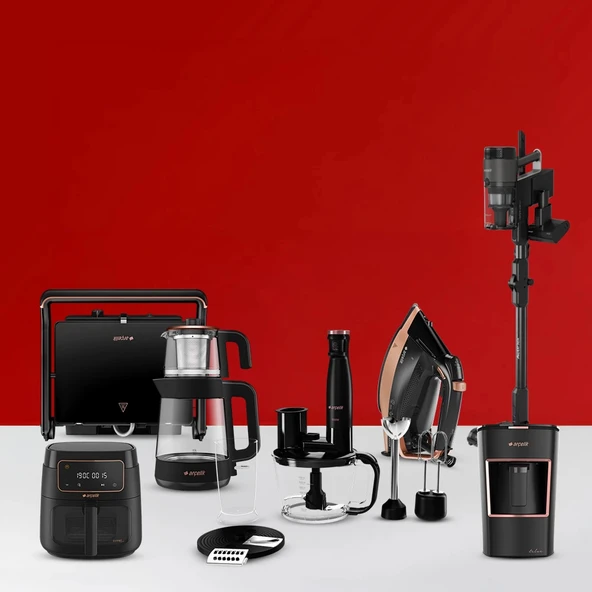 Arçelik Siyah Premium Tam Set ürün görseli 1
