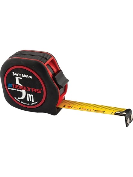 İzeltaş 5 Metre Plastik Şerit Metre 0588150005 ürün görseli 1
